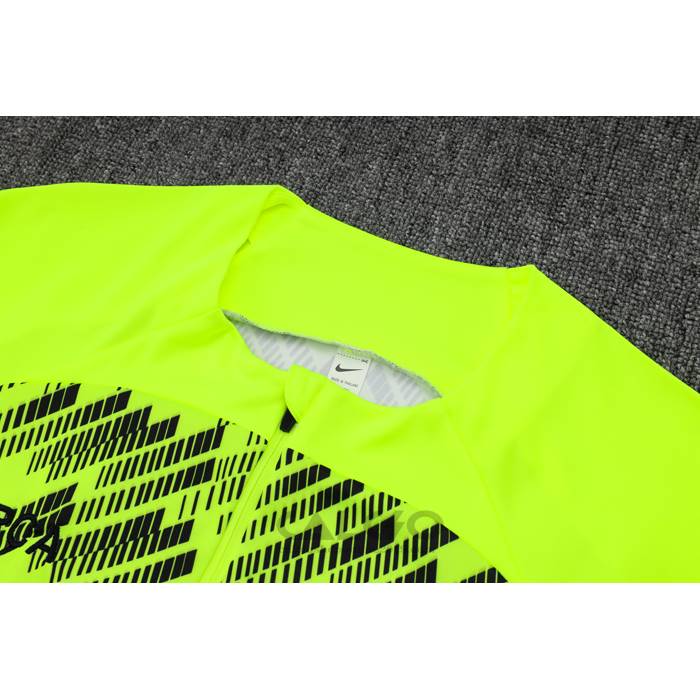Tuta da Track di Felpa FC Barcellona 2024-2025 Verde Fluorescente
